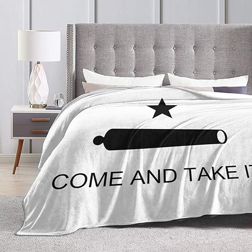 Miniatura 3 de Manta con la bandera de Texas Come and Take It, para sofá, cama, sofá, súper suave y acogedora, manta de 50 x 40 pulgadas