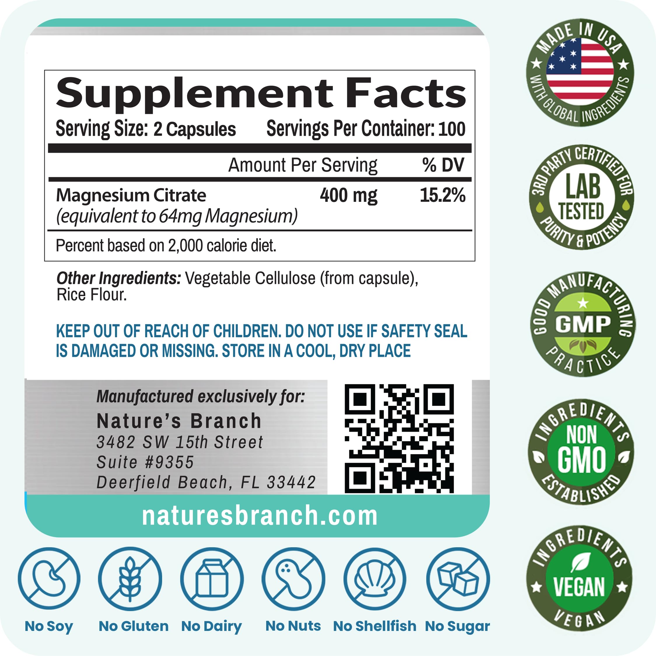 Magnesium Citrate Supplements for Sleep, Relaxation & Muscle Support — Amazon image 6