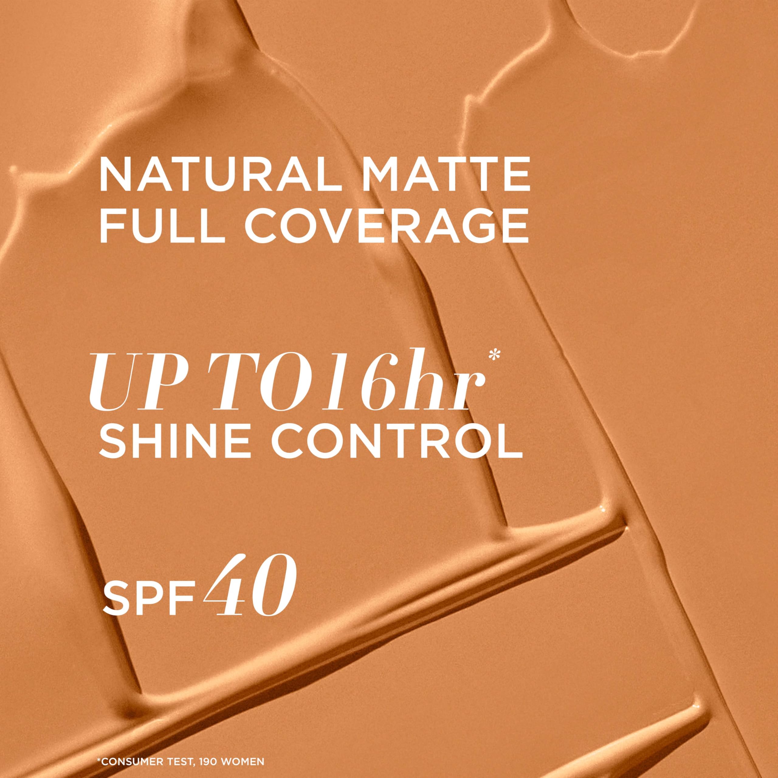 IT Cosmetics Full Coverage Foundation, Natural Matte, Made with Hyaluronic Acid, SPF 40 Protection, Your Skin But Better CC+ - Image 3