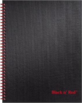 Black n Red Business not defteri, sert kapak, Twinwire, 28,9 x 21,6 cm, siyah,  izgili, 70 yaprak K67030
