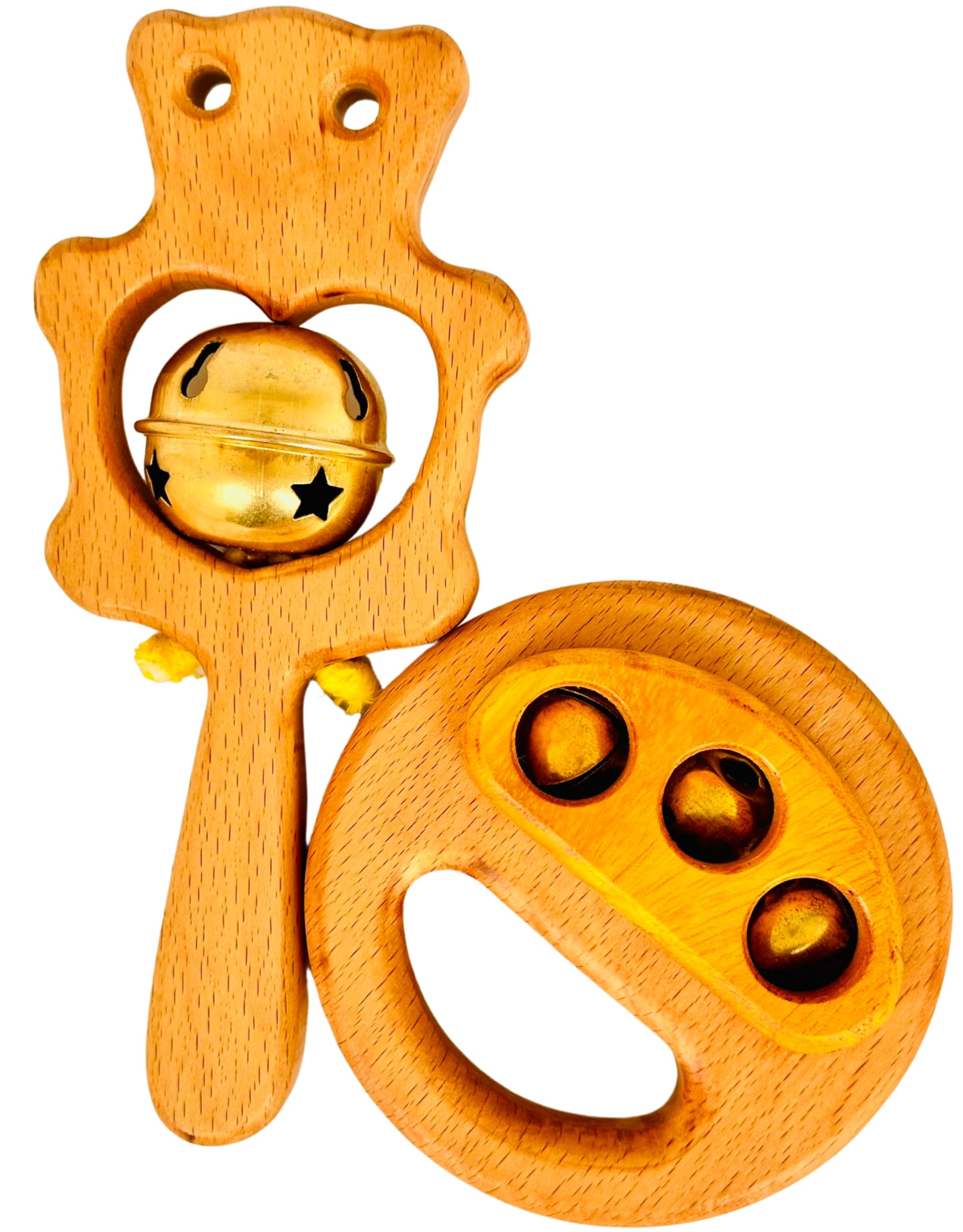 HippoToys™ 100% Non Toxic Wooden toys rattle gift set 0 2 years kids, New born Toy 0 to 6 Months Babies, development toy NewBorn Infants 6 12 Months, Safe Sound Rattles Baby Toys 1 2 3 4 5 6 Month Old (B0D77QRBG7) Amazon Price History, Amazon Price Tracker