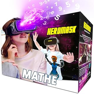Heromask VR Brille Kinder 5-12 Jahre · Mathe-Lernspiel Einmaleins & Rechnen
