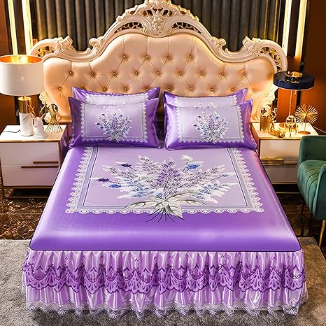 Amazon プリンセススタイルのレースベッドスカート 冷却マットアイスシルクベッドカバーソフトマットサマー3ピース寝具セット洗えるベッドカバー3面 カバー弾性ベッドフリル B 2 0m 6ft ベッドスカート オンライン通販 Amazon プリンセススタイルのレースベッドスカート 冷却マットアイスシルクベッドカバーソフトマットサマー3ピース寝具セット洗えるベッドカバー3面 カバー弾性ベッドフリル B 2 0m 6ft ベッドスカート オンライン通販