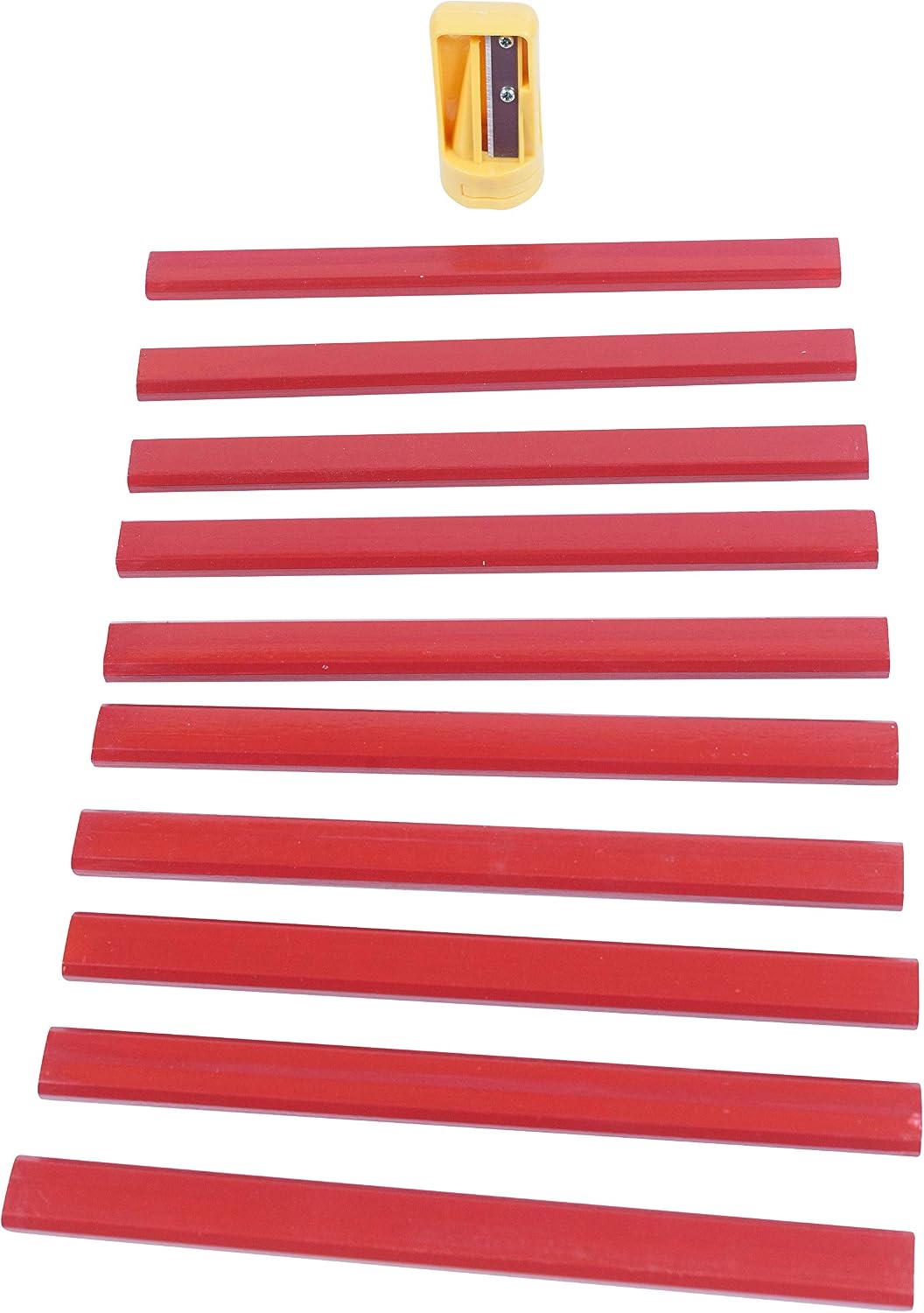 Jacent Carpenter Pencils and Sharpener Set, 10 Count Pencils per Pack - 1 Pack