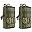 FRTKK 2 Pack Molle Pouches - Tactical Compact Water-Resistant EDC Pouch Small Utility Pouch Bags (Patch Included) (2 Pack-Army Green 3)