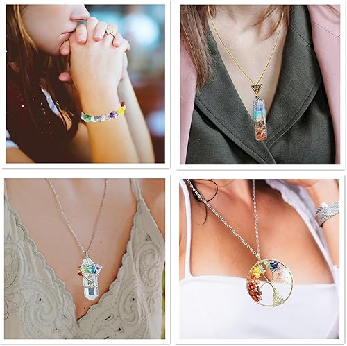 Miniatura 5 de 400 cuentas rosas de cuarzo rosa de 5 a 0.315 in, piedras preciosas para hacer pulseras, 2 hebras de piedra irregular, cuentas sueltas para hacer