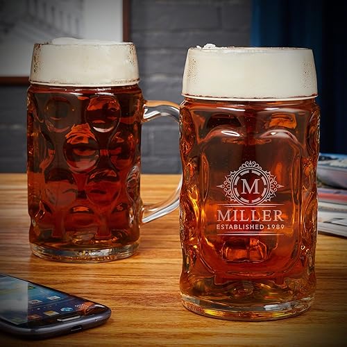 Miniatura 4 de HomeWetBar Oktoberfest - Taza de cerveza personalizada para celebraciones del Oktoberfest