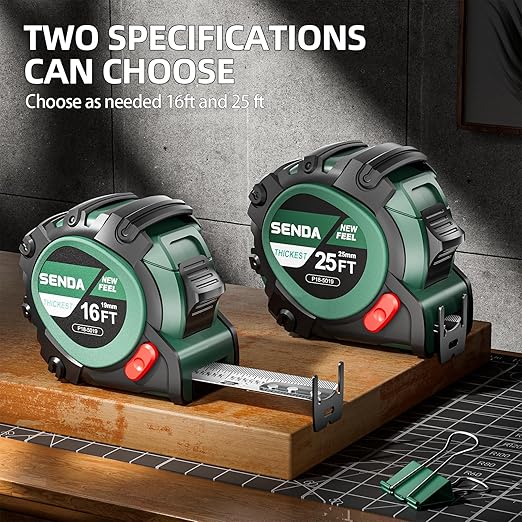 Cinta Métrica SENDA 25Ft, 25mm, Precisión Alta, Retráctil, 1 Pack miniatura 5