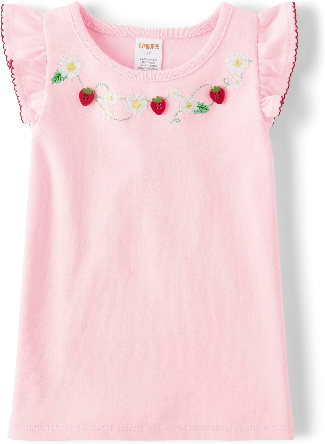 Gymboree Girls' and Toddler Sleeveless Embroidered Top