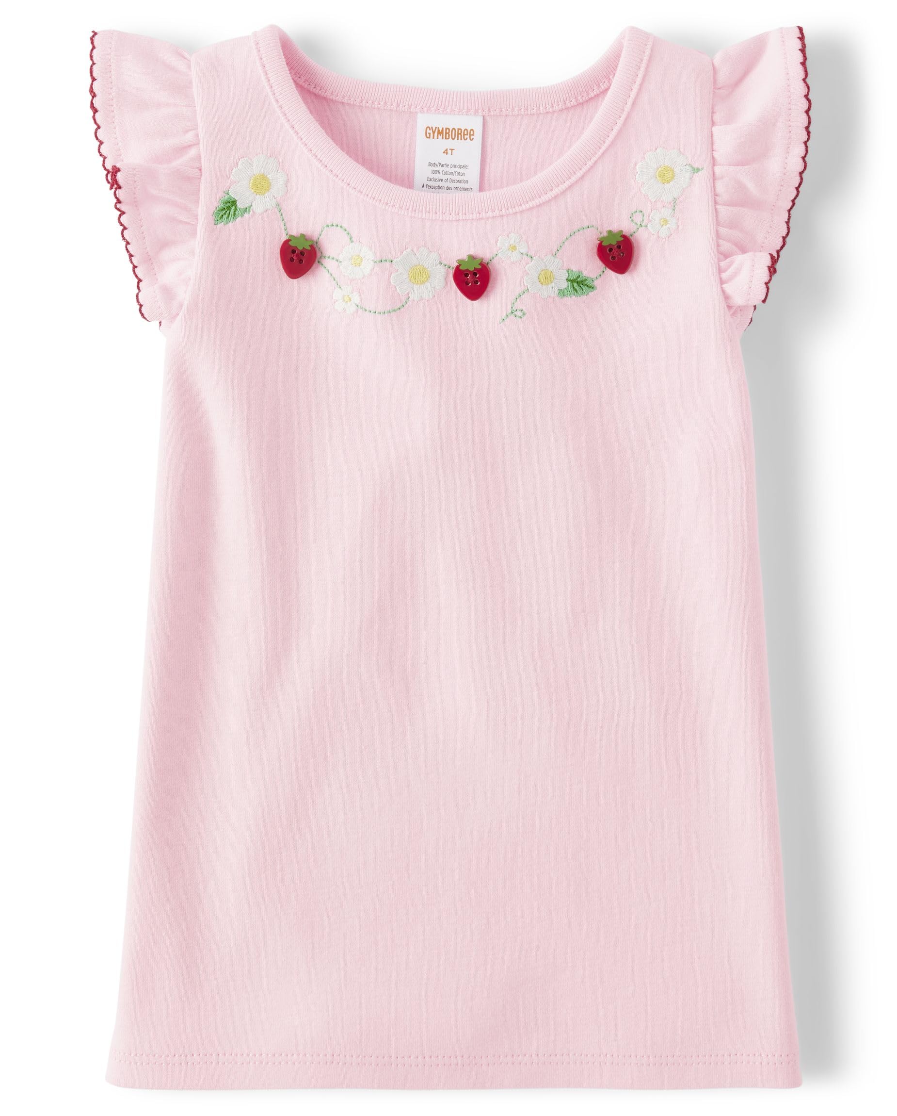 Gymboree Girls' and Toddler Sleeveless Embroidered Top