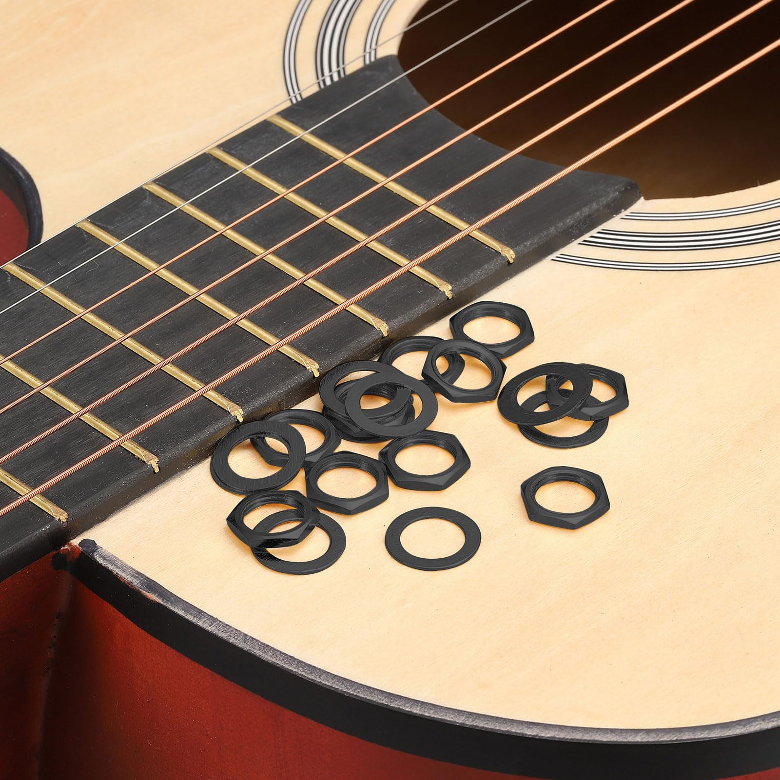 QUARKZMAN Dadi e Rondelle per Chitarra M9 Presa Jack