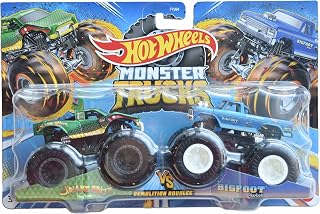 Hot Wheels Monster Trucks Snake Bite Vs Bigfoot Demolition Doubles