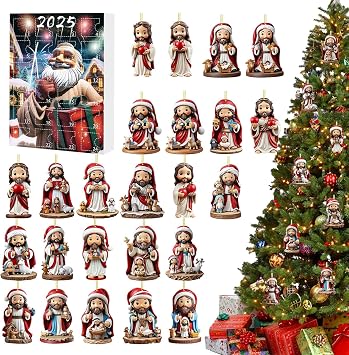 Christmas Count Down Calendars Christmas 24 Days Jesus Countdown Calendar