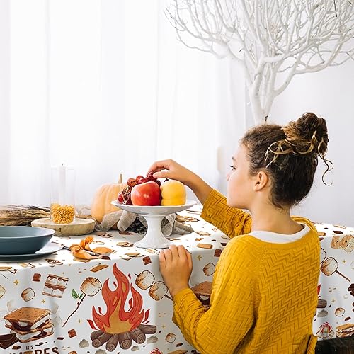 Miniatura 432 de CC HOME 1 pieza de mantel de plástico para fiesta de los 90 de 54 x 87 pulgadas de largo, mantel vintage retro de los 90 de hip hop, tema de 1990