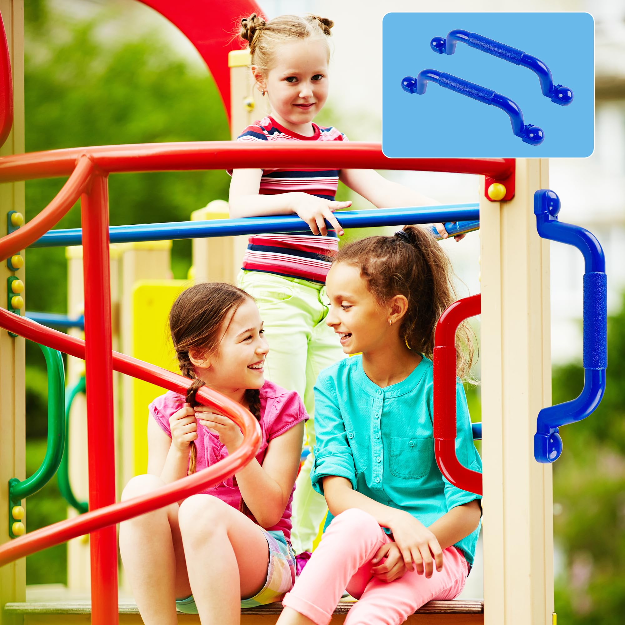 Handle Play Snapklik.com : KINSPORY 10.6 Climbing Handles, 4pc Playground Safety ...