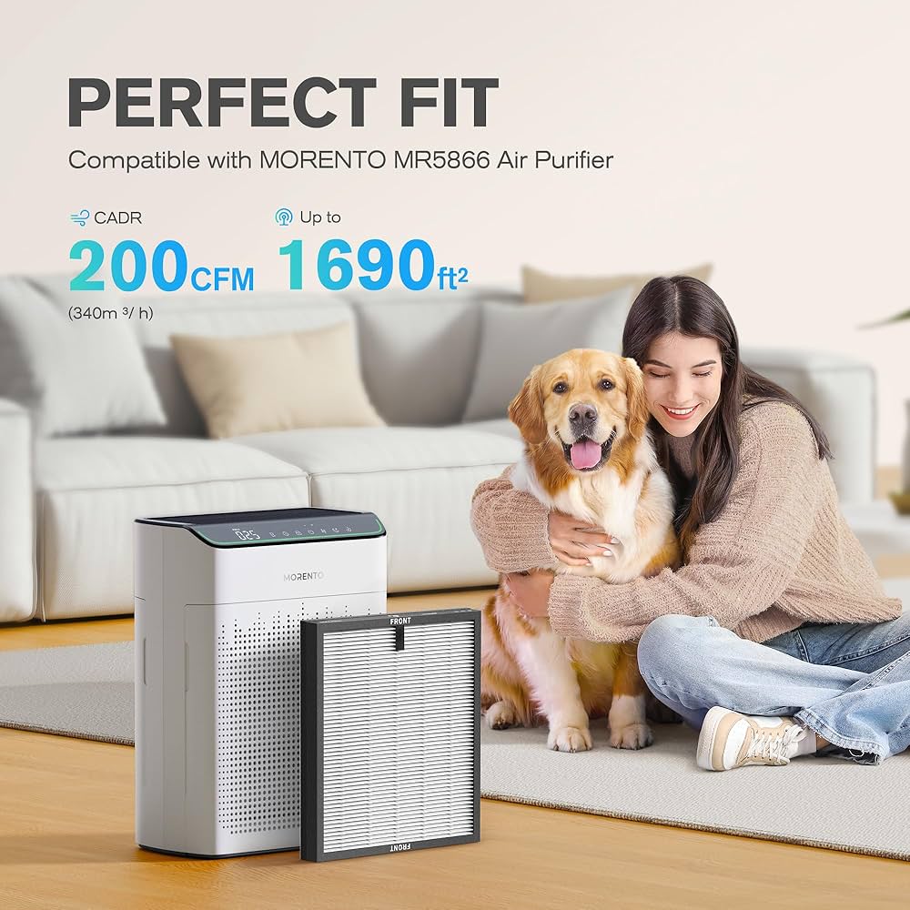 Amazon.com: MORENTO Genuine Air Purifier Replacement Filter, True Amazon.com: MORENTO Genuine Air Purifier Replacement Filter, True