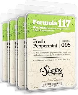 Shortie's Candle Company Fresh Peppermint Wax Melts Bulk Pack - Formula ...