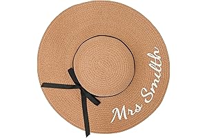 Personalized Bride Beach Hat: The Perfect Accessory for Your Honeymoon