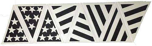 Calcomanía Identifire de la bandera americana para casco, reflectante y fotoluminiscente (brillan en la oscuridad)