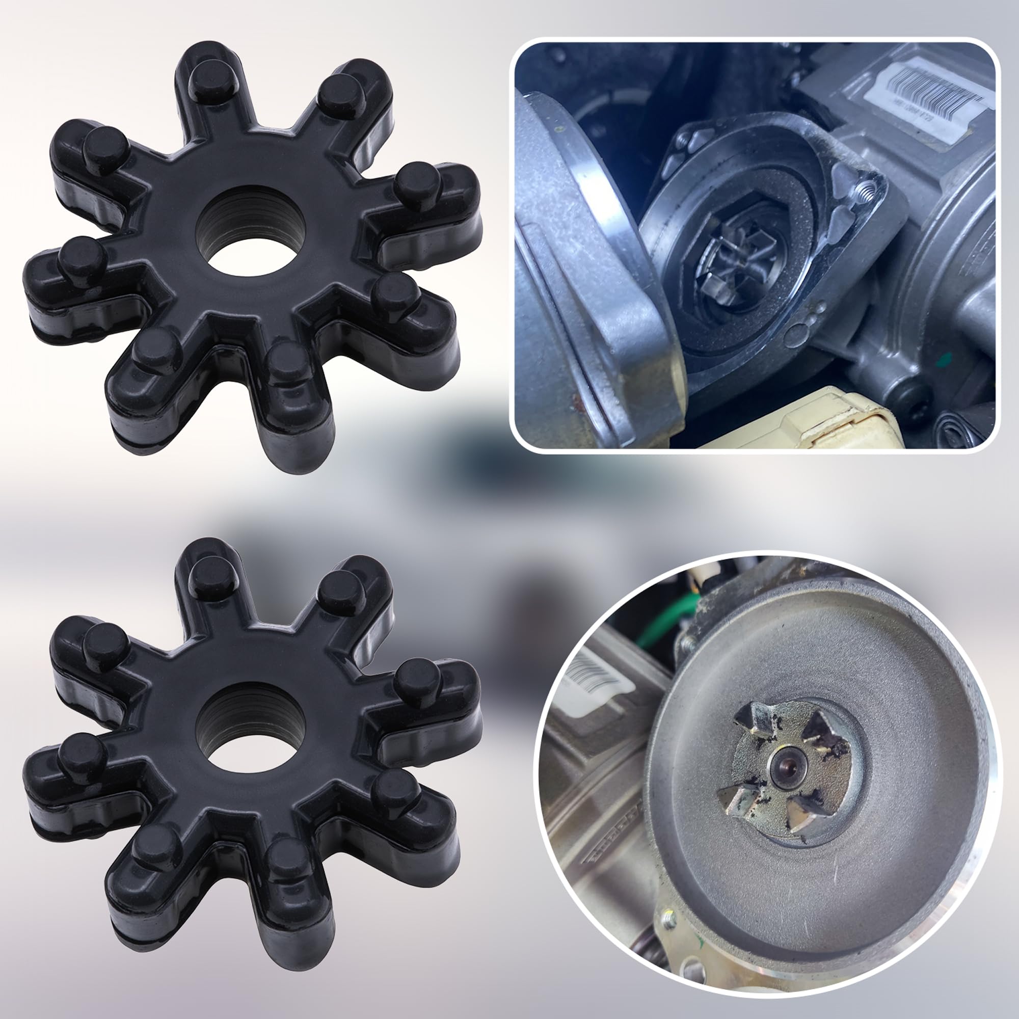 MEAJOO 5 PCS Rubber Flexible Steering Column Coupling Couple