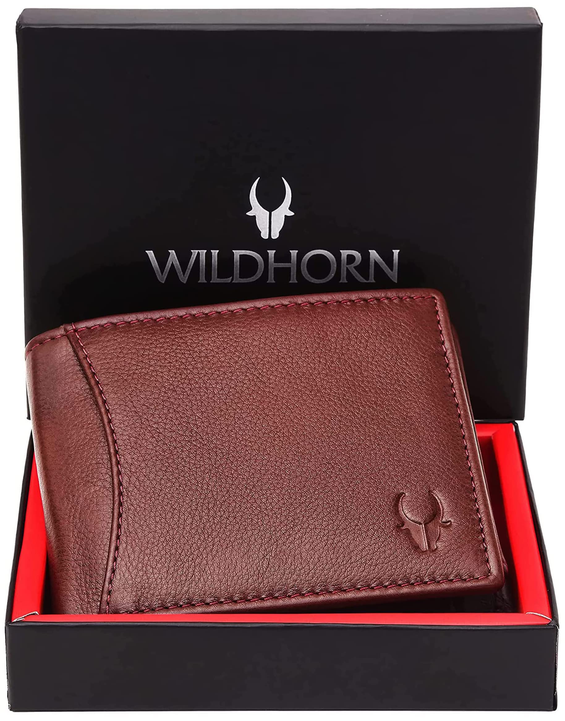 WildHorn Wildhorn India Maroon Leather Men's Wallet (WH7311MAROON) - Image 2 thumbnail