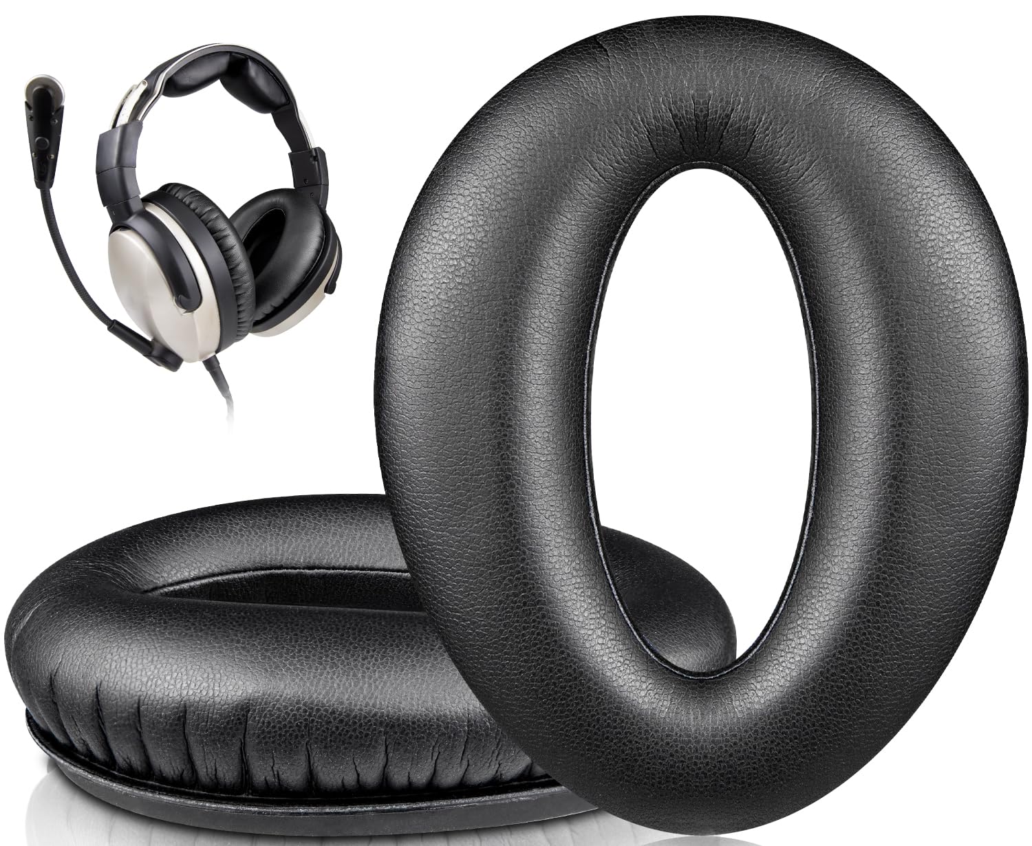 SOULWIT Professional Replacement Earpads Cushions for Lightspeed Zulu Zulu2, Zulu3, Zulu PFX, Sierra Aviation Headset