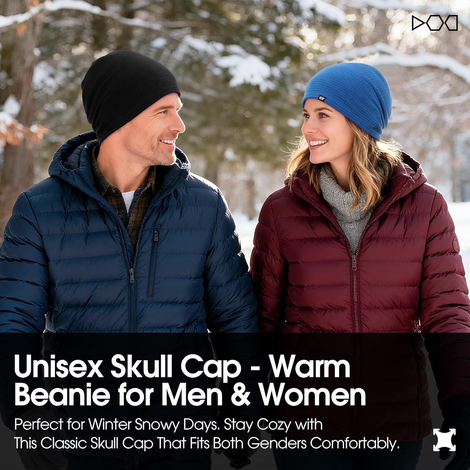 AUSFLUG Beanie Skull Cap for Men Women Winter Slouchy Beanie Hat, Warm for Outdoor Skiing, Running & Work - Image 3