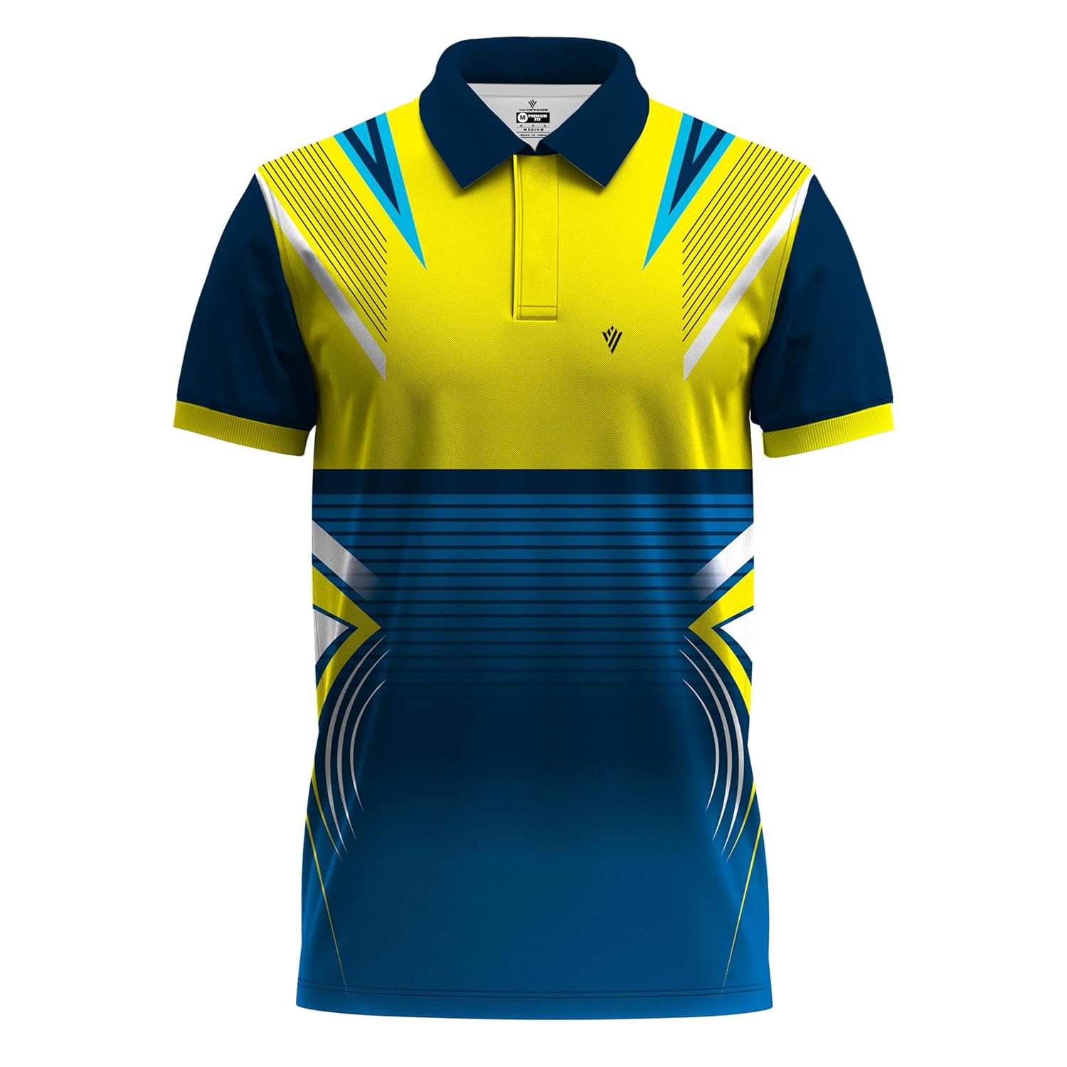 VM Clothing’s Men’s Sports Jersey Polo Neck T-Shirt Workout Jersey, Tournament Shirt for Cricket Team Sports Club Jersey for Men & Women