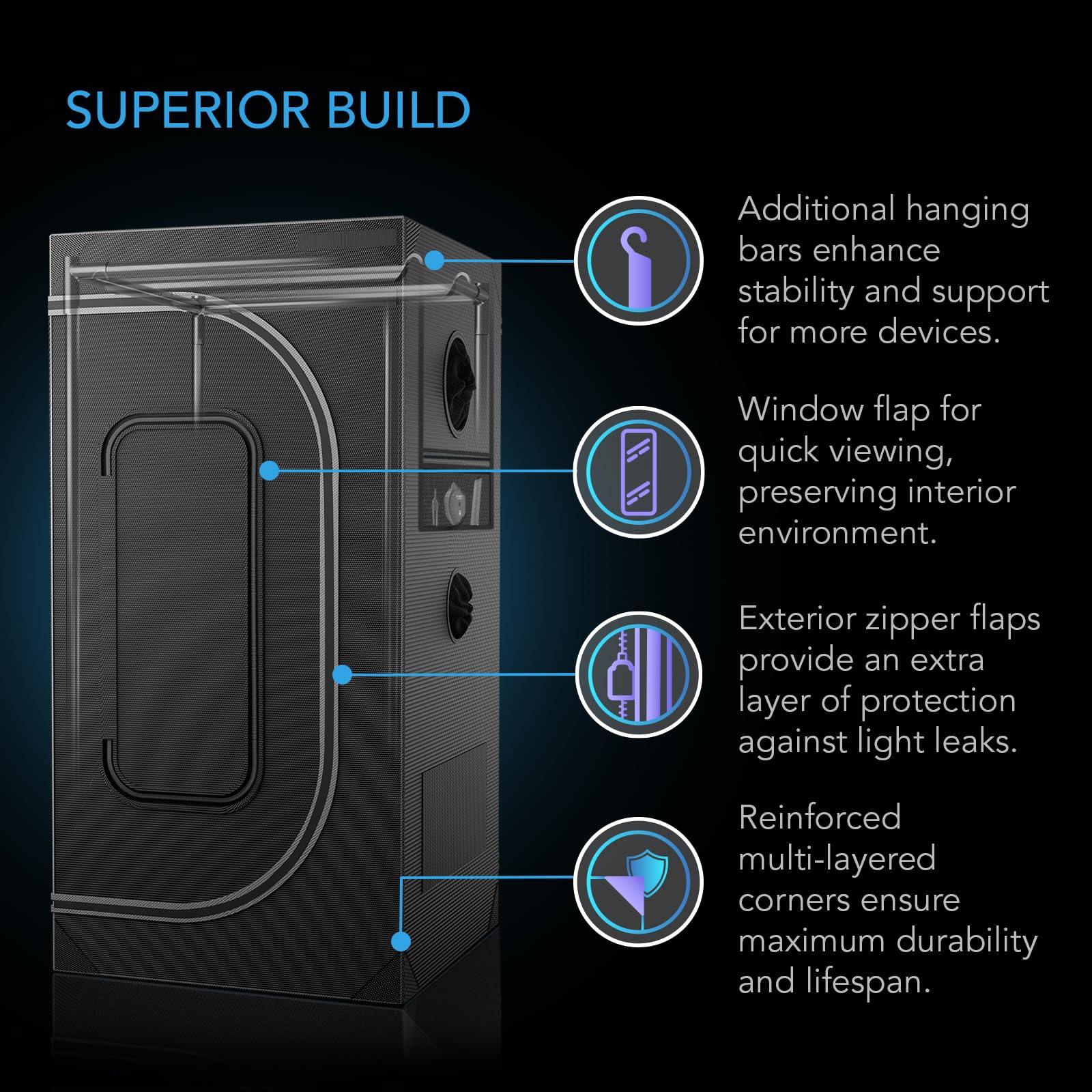 AC Infinity Advance Grow System 3x3, 3-Plant Kit, WiFi-Integrated Grow Tent Kit, Automate Ventilation, Circulation, Schedule Full Spectrum Samsung LM301H LED Grow Light, 2000D Mylar Tent