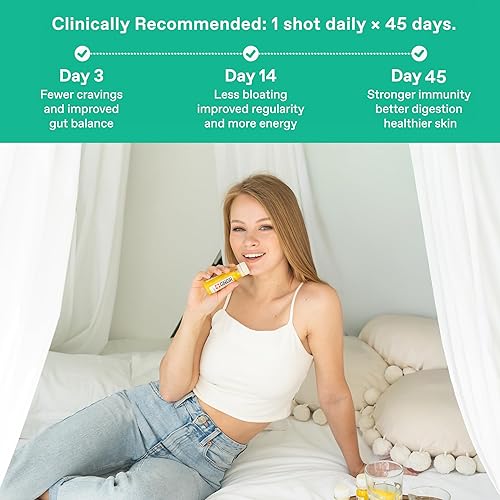 Miniatura 5 de +GNGR Potenciador de salud intestinal, prebiótico y probiótico para mujeres y hombres, salud digestiva, apoyo inmunológico, inyección de jengibre