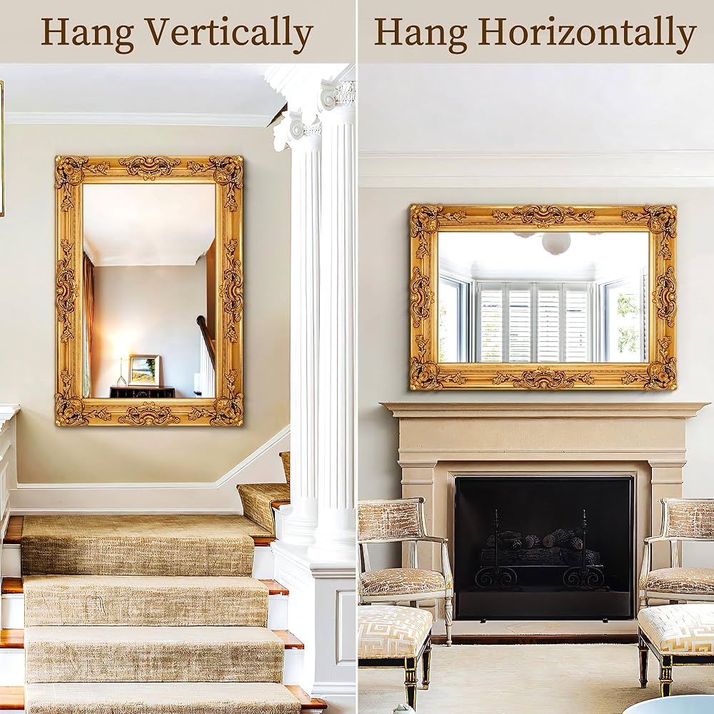 Amazon.com: Chende Gold Wall Mirror, 38.5