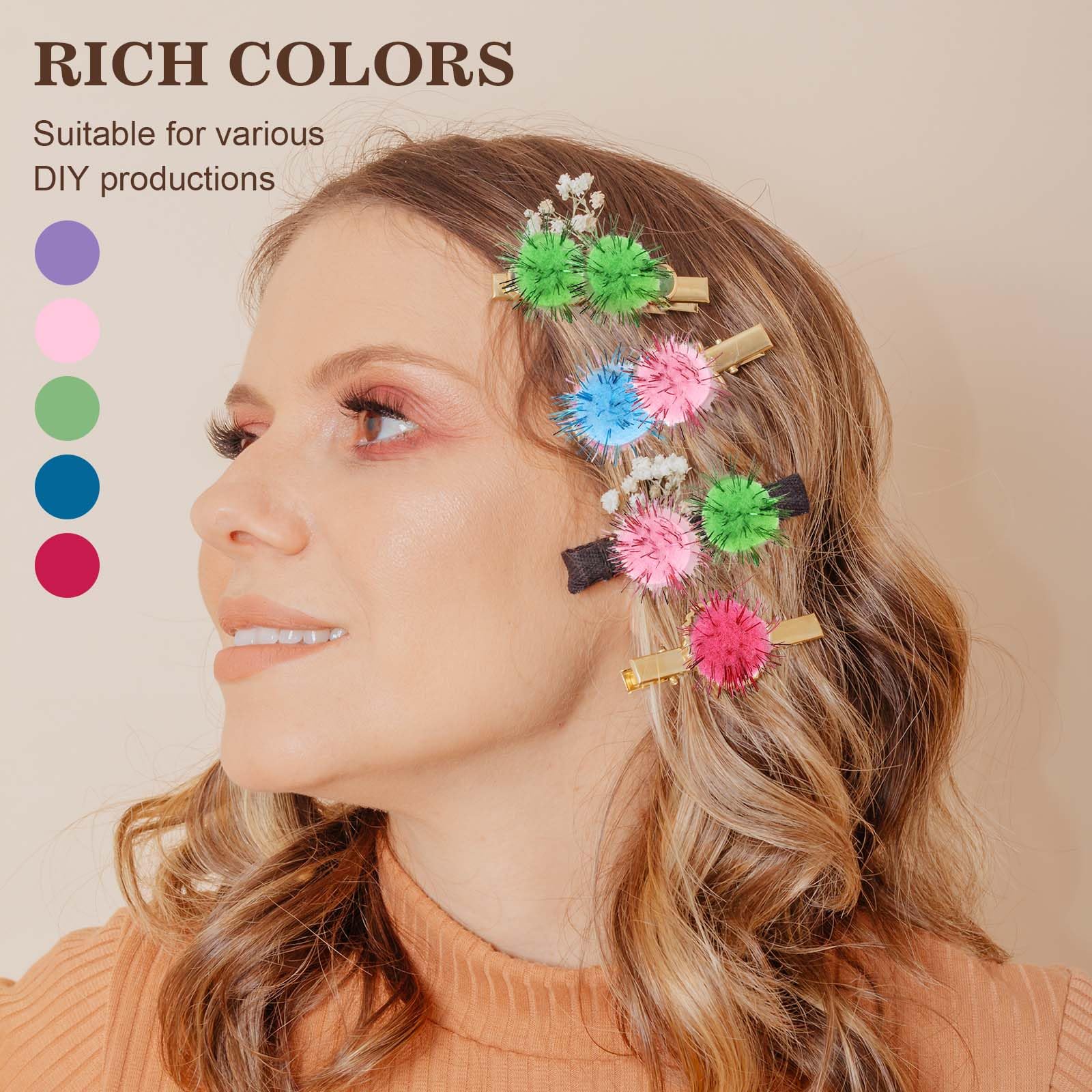 PATIKIL Lot De 200 Pompons De 1 Cm Pour Travaux Manuels, Paillettes Pastel Pelucheuses, Fournitures Artistiques, Loisirs Créatifs, Décorations Artisanales, Multicolore