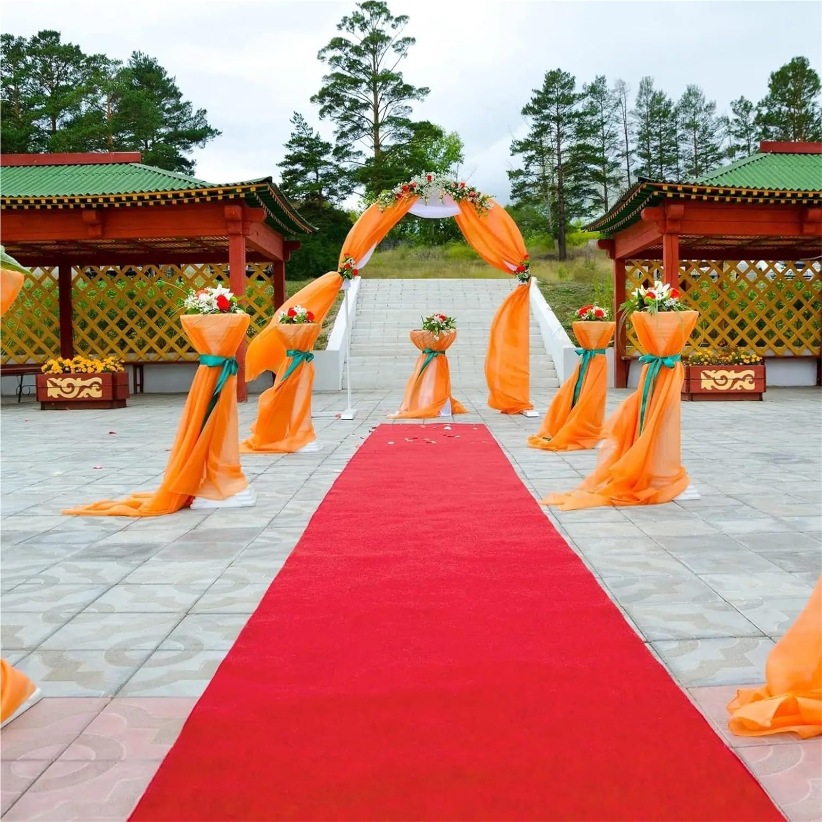 Hochzeitsteppich Weiß Rot Hochzeit Teppich Hotel Runway Vorschlag Party Dekoration