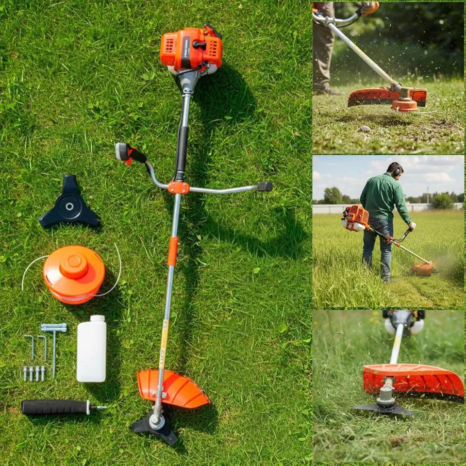 Roçadeira Lateral Nakasaki 75cc 3,5hp Profissional A Gasolina 2 Tempos