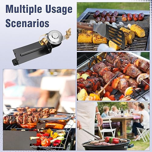 Miniatura 10 de Regulador de válvula de parrilla de gas 80477 actualizado compatible con weber serie Q100Q120, reemplazo del regulador de gas 80477 para piezas de