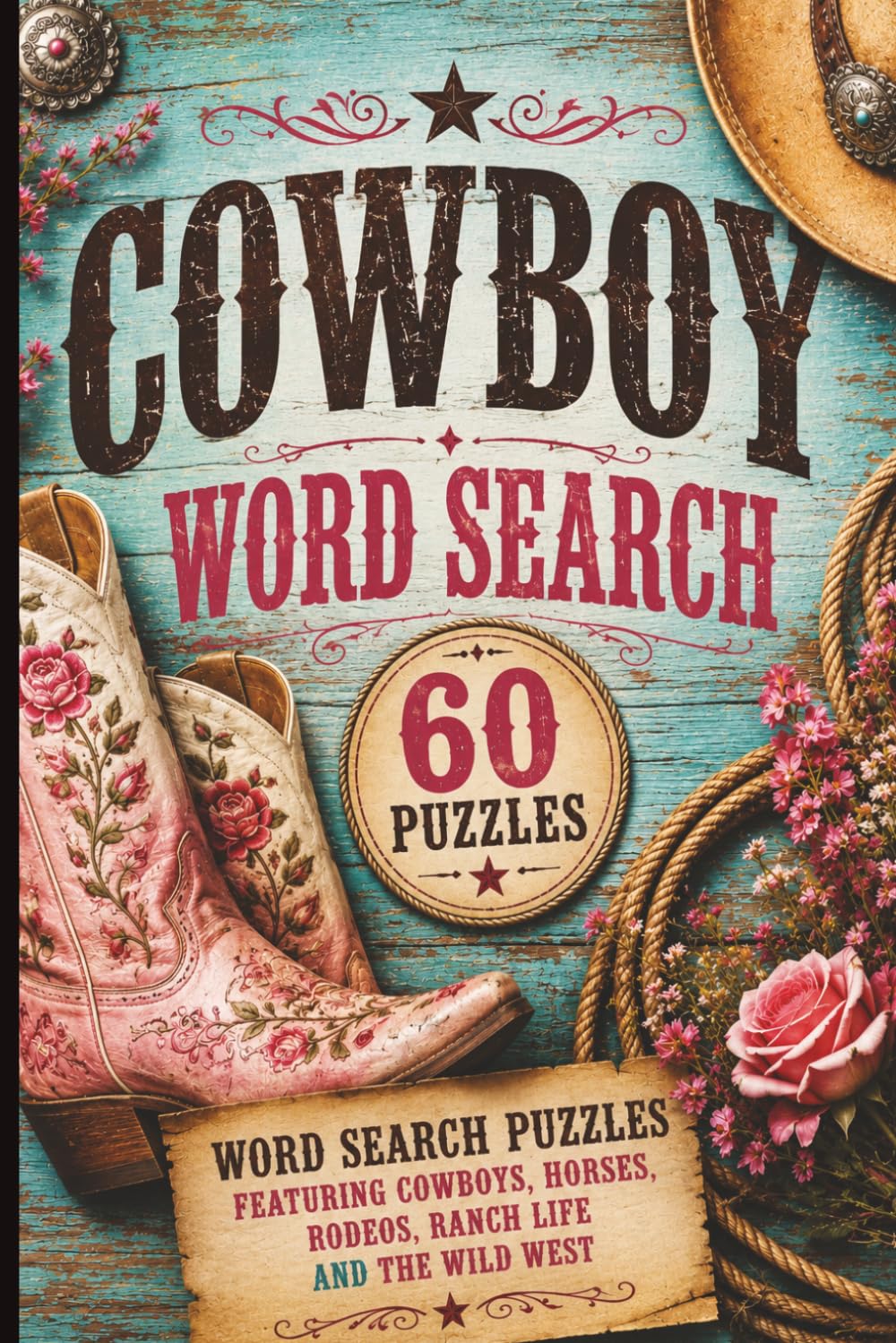 Cowboy Word Search: Cowboy Gear | Horses & Riding | Ranch Life | Rodeo Events | Western Clothing | Easy to Read Print for Adults and Seniors | 6x9 ... Vacations, Holidays and Everyday Ending in Y