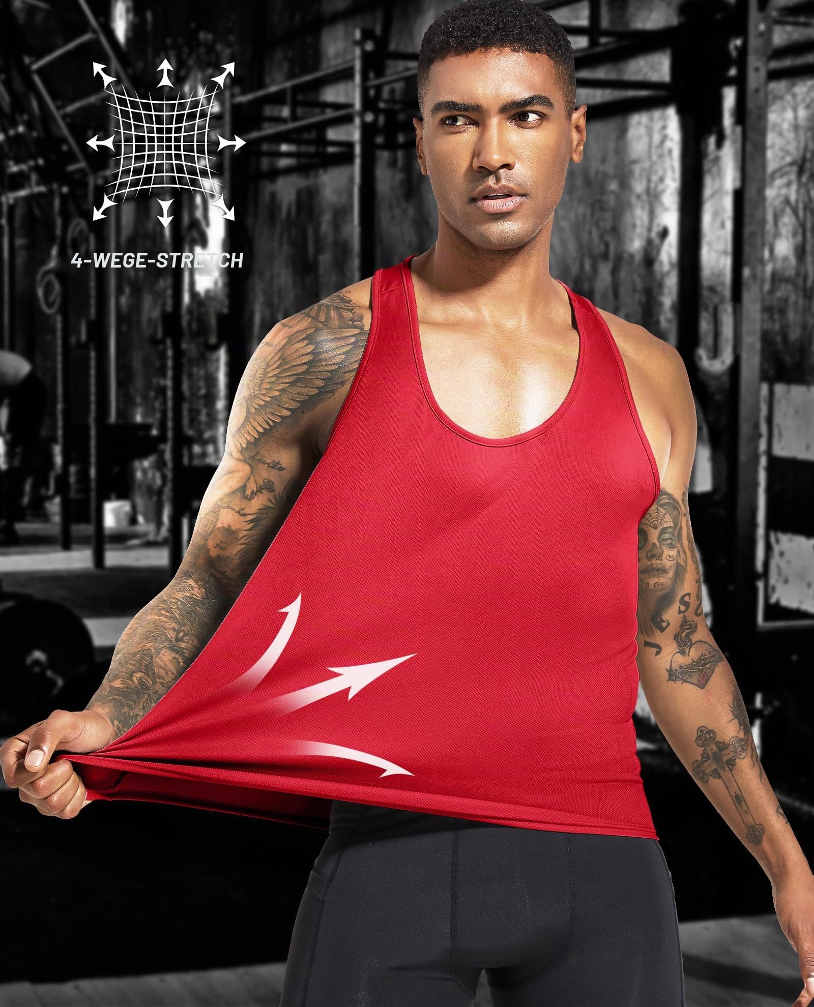 Boyzn 3er Pack Tank Top Herren Sommer Ärmelloses T-Shirts Atmungsaktive Muskelshirts Fitnessstudio Workout Sport Unterhemd Gym Bodybuilding Sleeveless T Shirt