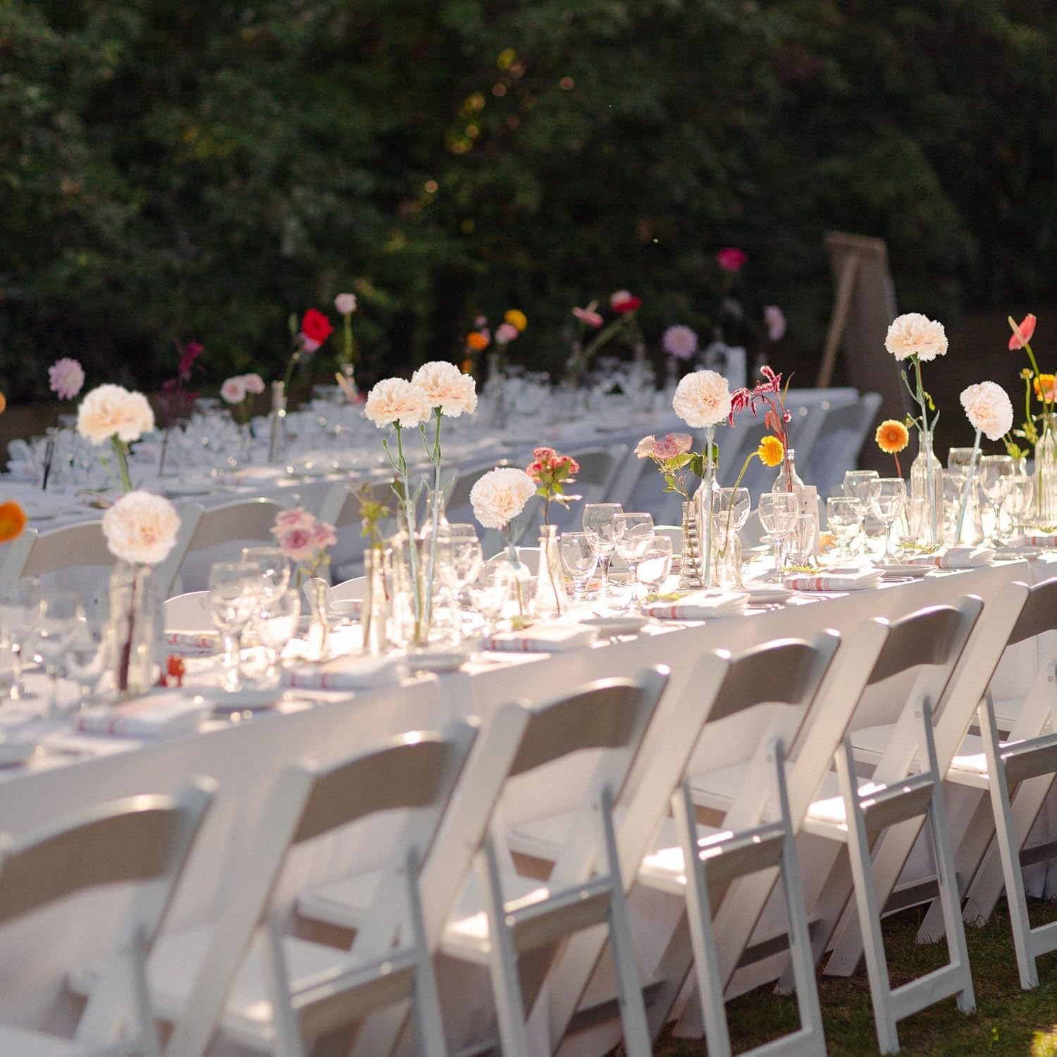 IPOPU Carnations Artificial Flowers,16PCS Champagne Faux Flowers Silk Carnations for Wedding Bouquets Home Table Decor (Champagne) - Image 8