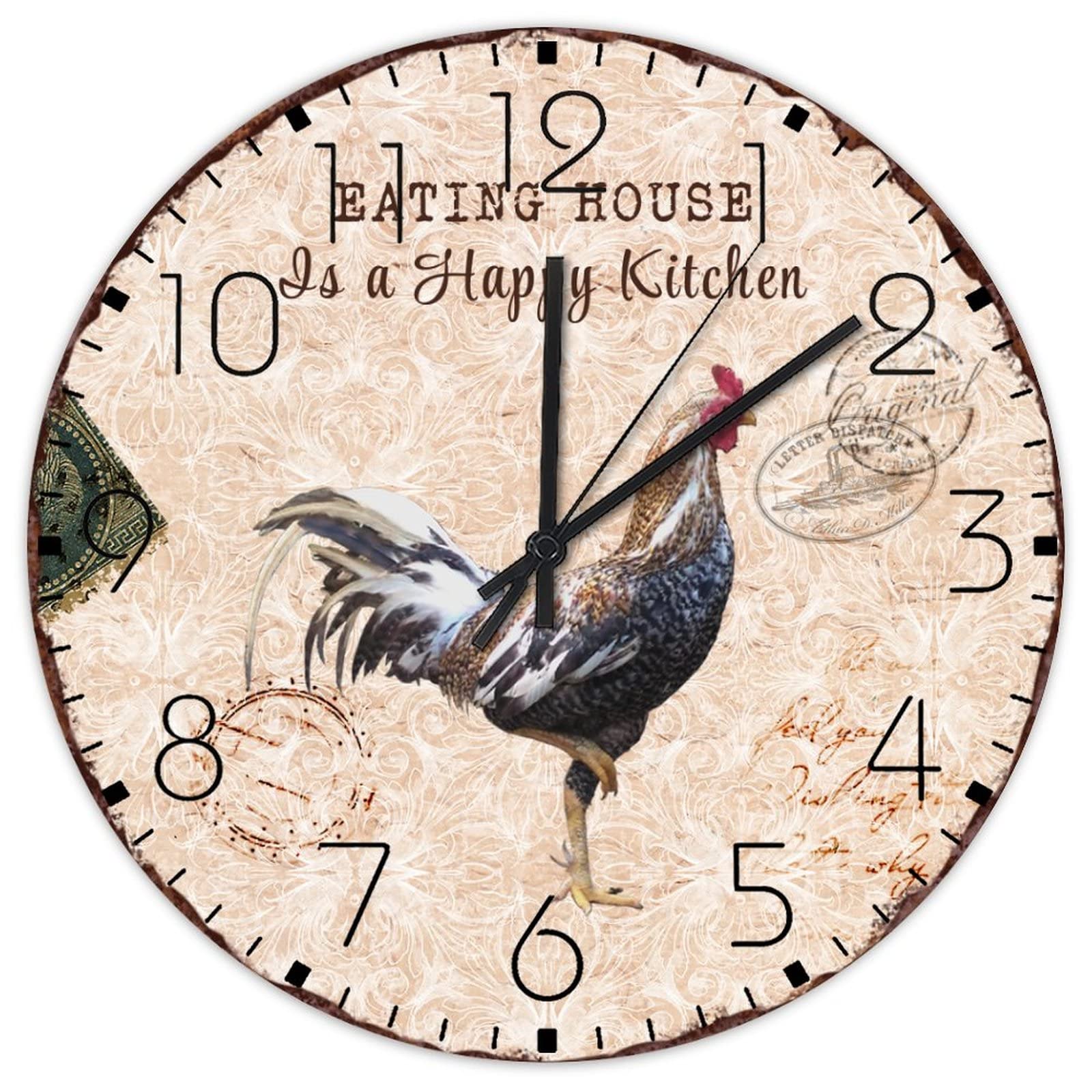 Horloge murale en bois véritable pour créer une ambiance chaleureuse à la maison