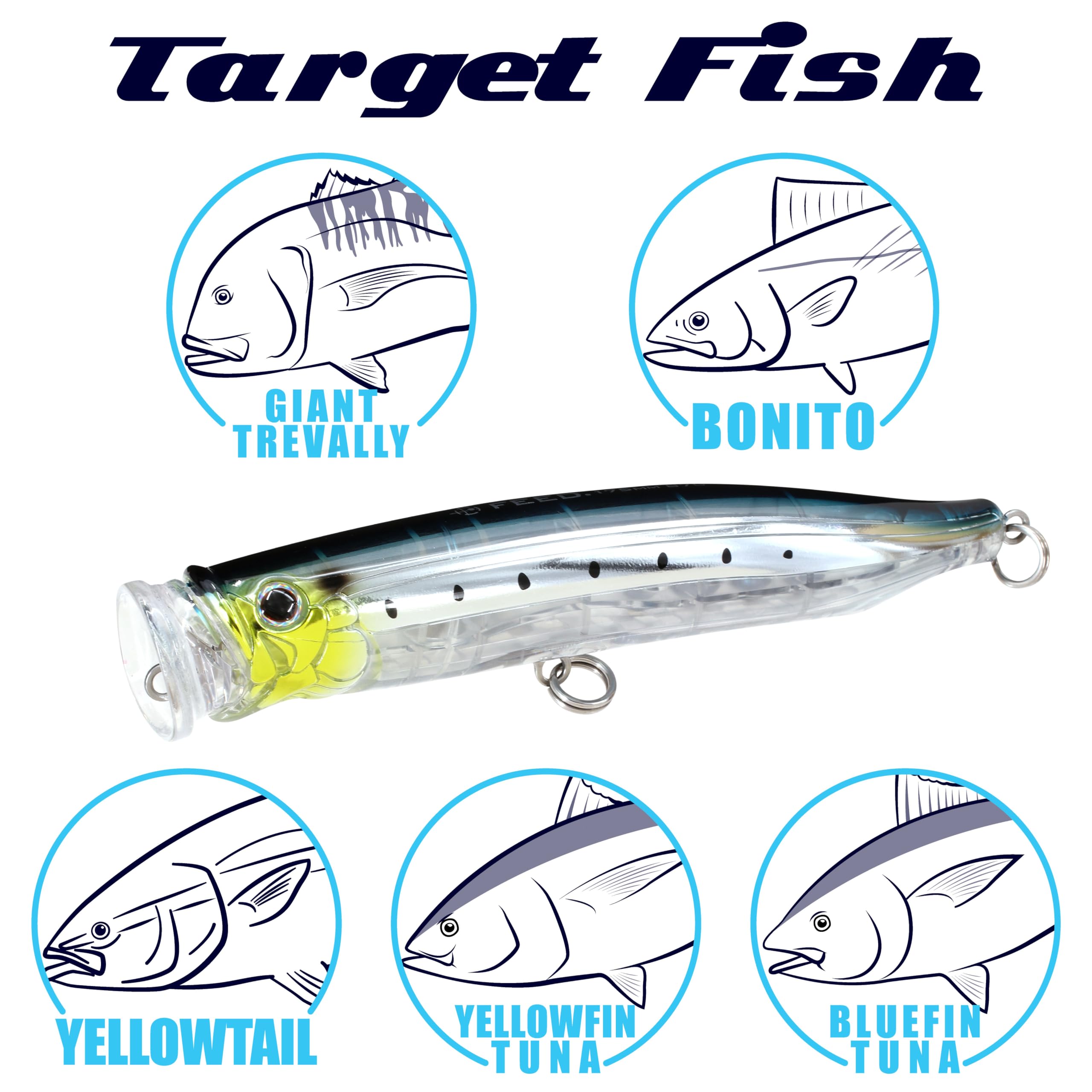 タックルハウス　フィードポッパー175 タックルハウス フィード・ポッパー175 F/175mm/74g/フックレス