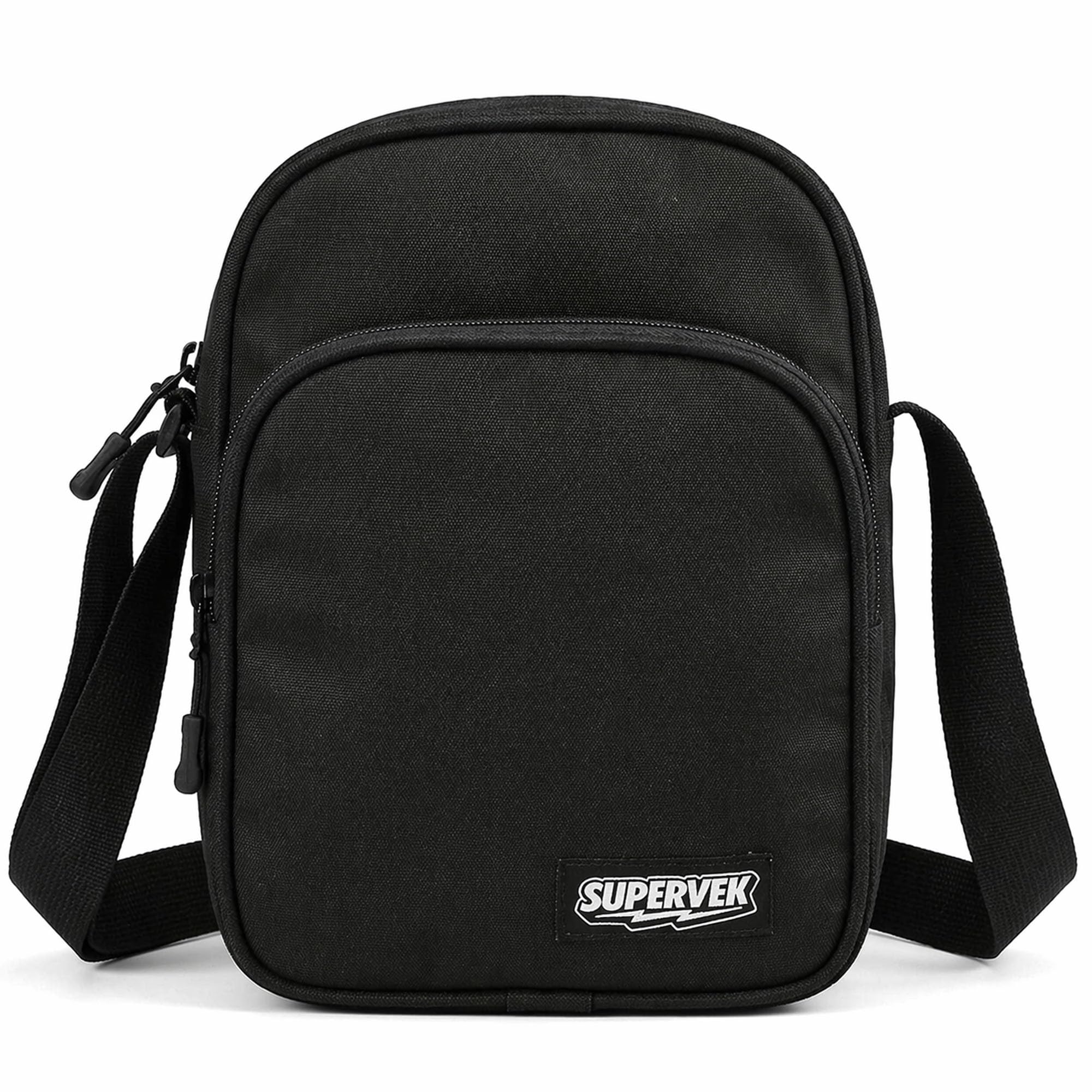 Water-Resistant Crossbody Sling Bag for Men – Small Travel & Office Shoulder Bag for Phone & Passport -Boys One-Side Messenger Bag – Black