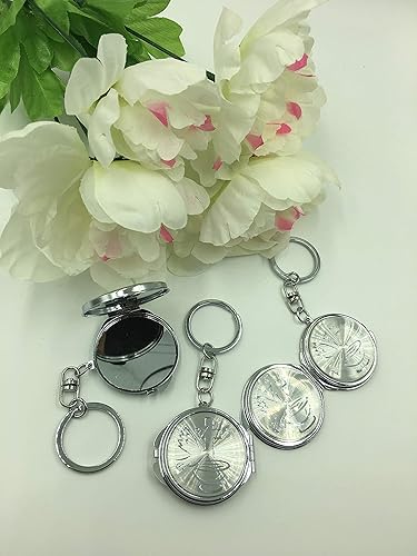 Miniatura 2 de 12 piezas nuevo bautismo compacto espejo llavero favor -Bautizo Recuerdos/maquillaje Espíritu Santo Compacto/Primera Comunión
