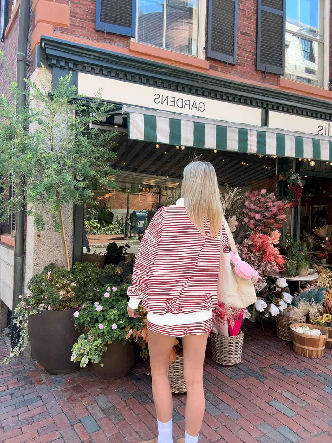 Women Oversized Mockneck Sweatshirt Striped Mock Neck Long Sleeve Pullover Sweatshirts Fall Winter Lounge Tops - Image 4