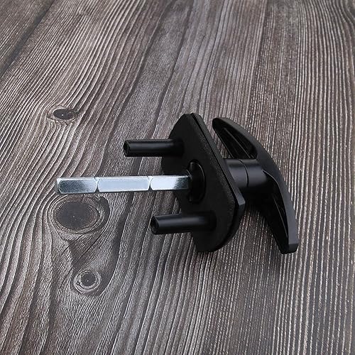 Miniatura 7 de Micro Traders Guardia de puerta negro que cierra las espitas de fijación del eje 114.8 ft m de la cerradura de puerta del garaje 164.0 ft m