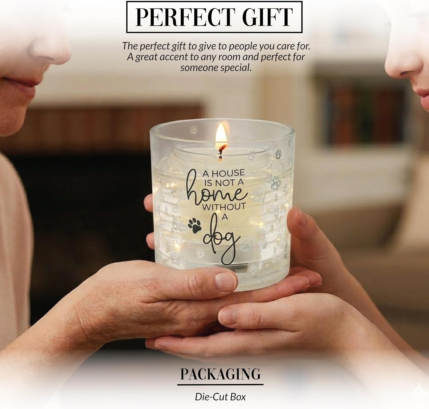 Pavilion Gift Company - Dog - 3.5oz Candle LED Heat Activated Doggy Puppy K9 Home Decor