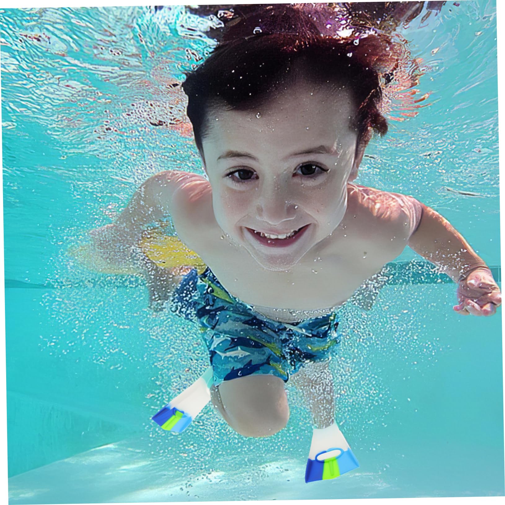 balacoo Silicone Short Fins for Kids Swimming Paddles Lap Swimming Training Fins