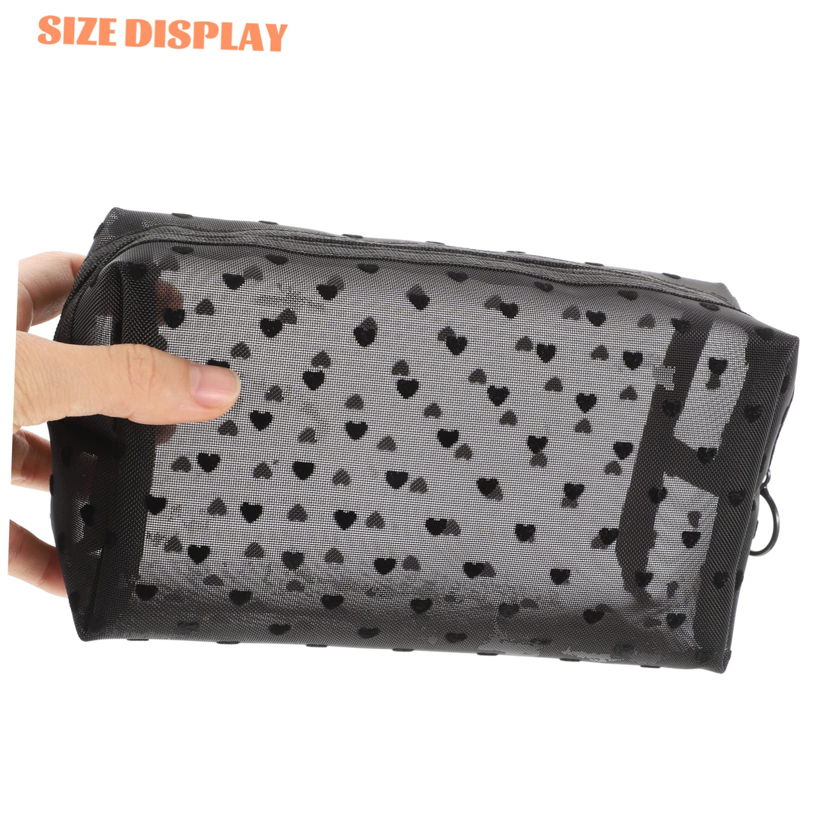 FRCOLOR 9pezzi Borsa Cosmetici Da Viaggio Borsa Trasparente Per Makeup e Toiletries Design Leggero e Resistente Con Chiusura Cerniera e Capacità Perfetta Per La Della e Accessori Da