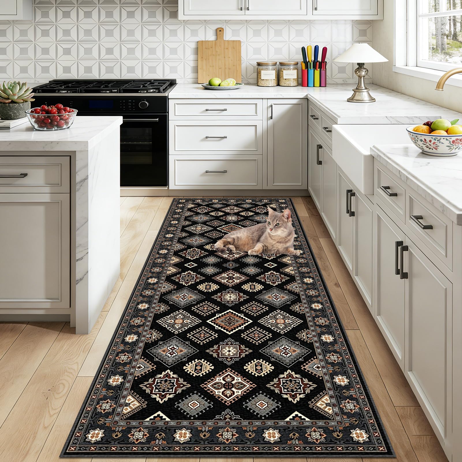 Tapis d'entrée intérieur antidérapant de 120x500 cm pour chambre
