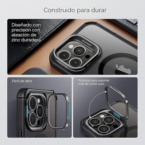 Miniatura 7 de ESR - Funda completa para iPhone 13 Pro Max, con soporte, MagSafe, a prueba de caídas de grado militar, protector de pantalla incorporado de vidrio