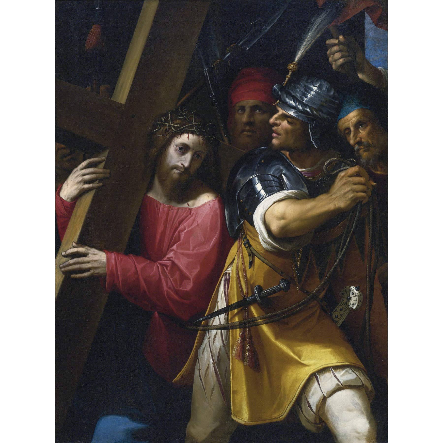 Artery8 Jacopo Ligozzi Christ Carrying Cross Religious Painting Large Wall Art Poster Print Thick Paper 18X24 Inch